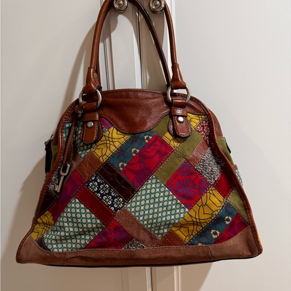 Patchwork Leather Tote Bag - Picture 1 of 6